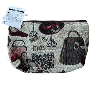 NWT From Japan Graphic Cosmetic Bag